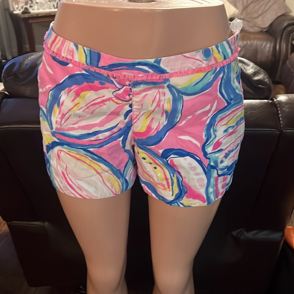 Lilly Pulitzer Pink and Blue Women's Shorts